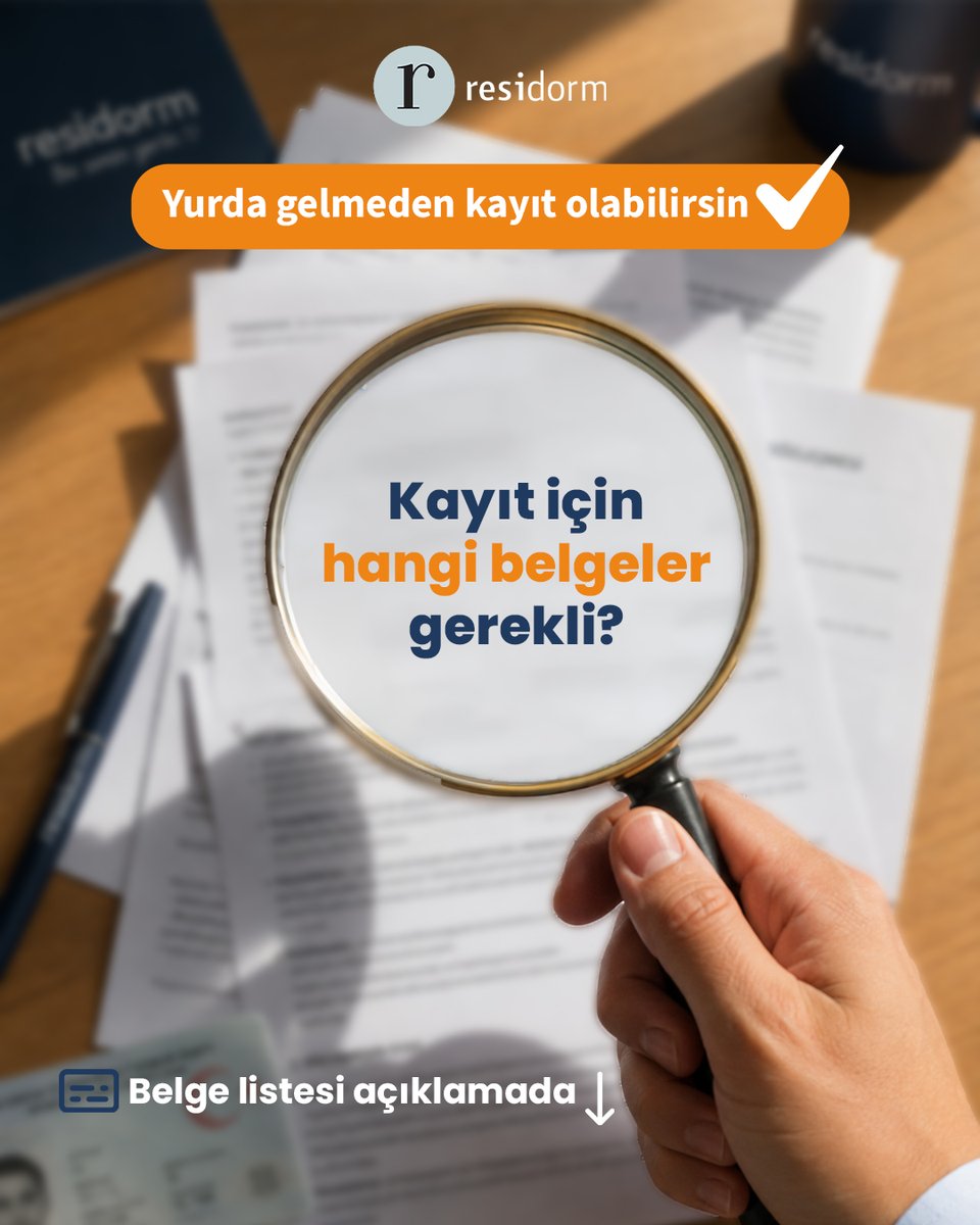 ResidormTR's tweet photo. Kayıt için gerekli belgeleri biliyor musunuz? Kayıt sürecinde ihtiyaç duyacağınız tüm belgeleri ve detaylı bilgileri web sitemizde sizin için derledik.   https://t.co/OlTodQo52U 📩 Sorularınız için bizimle iletişime geçebilirsiniz. #residorm #yurtkaydı #öğrenciyurdu https://t.co/eeDwVFBWQm