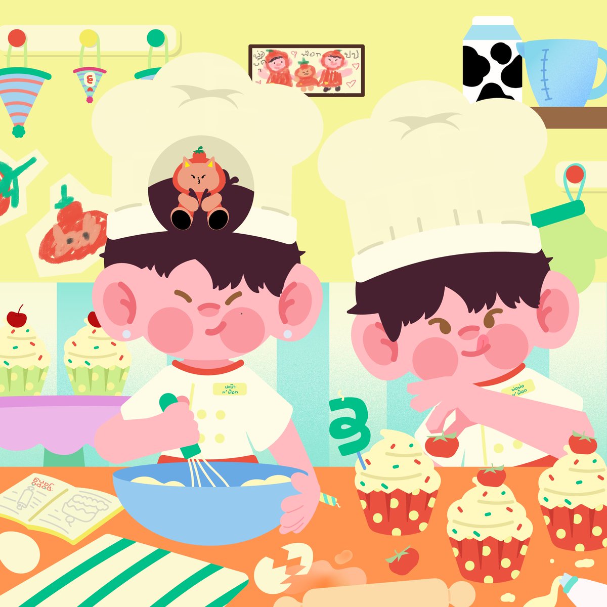 popojang_'s tweet photo. Happy belated b🪄rthday ( ᐕ)੭🍅 ⭐️
( @tomafox_gmmtv )˚₊·—̳͟͞͞🎂
ขอให้เป็น 3 ขวบที่โคตรเฟี้ยวนะลูกก

(มาช้าเพราะปปพ่อบุ๊คมัวแต่ทำเค้ก)

TOMAFOX 3Y FOREVER
#3YTOMAFOXGoodboy
#TOMAFOX https://t.co/LX40KDJ22s