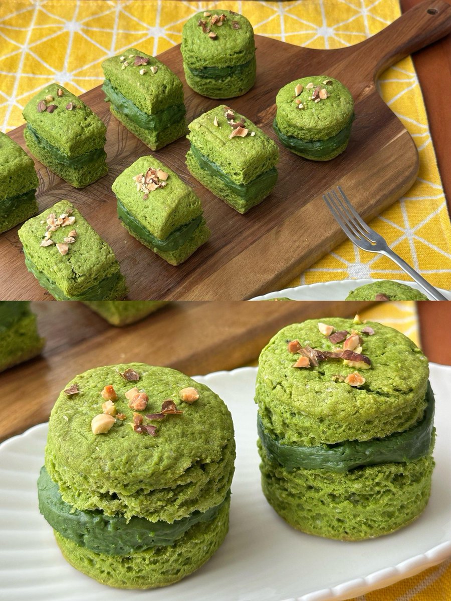 DJacksonjohnson's tweet photo. Just nailed my first homemade matcha scones—flaky, fragrant, and paired perfectly with clotted cream!  #BakingJoy https://t.co/JM1CaB91Pq