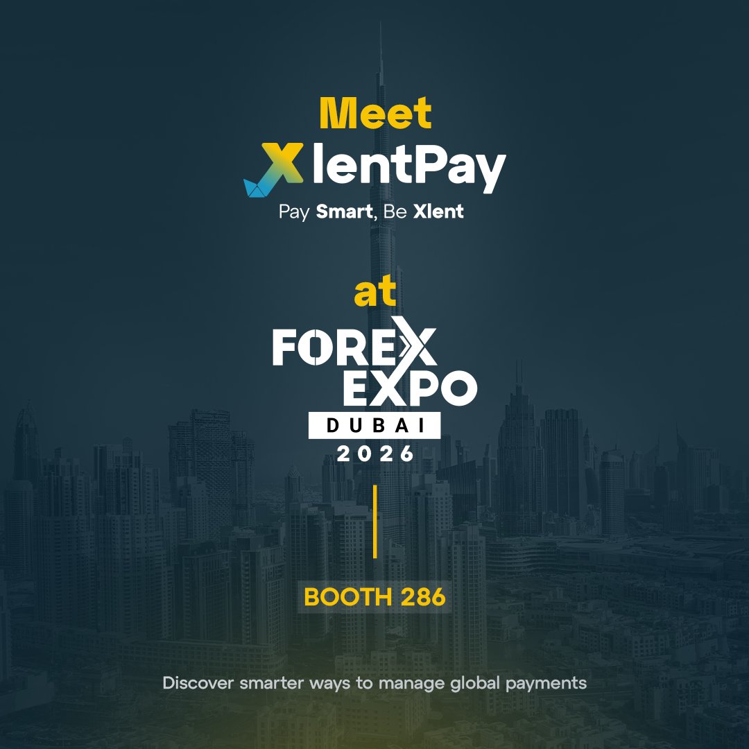 xlentpay's tweet photo. #XlentPay is excited to exhibit at #ForexExpoDubai 2026 on September 22–23.

Visit us at Booth 286 to explore multi-currency accounts, dedicated IBANs, cards &amp; stablecoin solutions.

Meet our team &amp; discover how XlentPay supports modern businesses with digital finance tools. https://t.co/6nsMyTKGx3