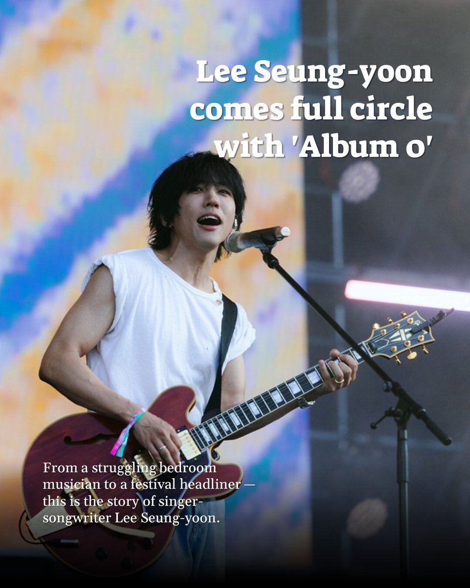 TheKoreaHerald's tweet photo. From a struggling bedroom musician to a festival headliner — this is the story of singer-songwriter Lee Seung-yoon.

https://t.co/rYfdRLEU0m https://t.co/CkIbaA0U8l