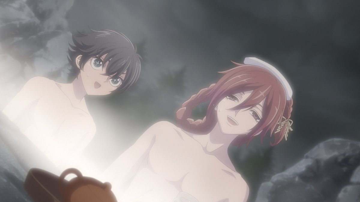 nura_gumi's tweet photo. 第8話
 あらすじ＆先行場面写真を公開
 ┈┈┈┈┈┈┈┈┈┈┈┈┈┈✨
  
第8話「通称・怪奇箱男」
あらすじ＆場面写真▼
https://t.co/jOpEYFskZ3
　
🔥毎週(土)放送・配信中！
#岩元先輩ノ推薦アニメ https://t.co/fZgHR8SGhg