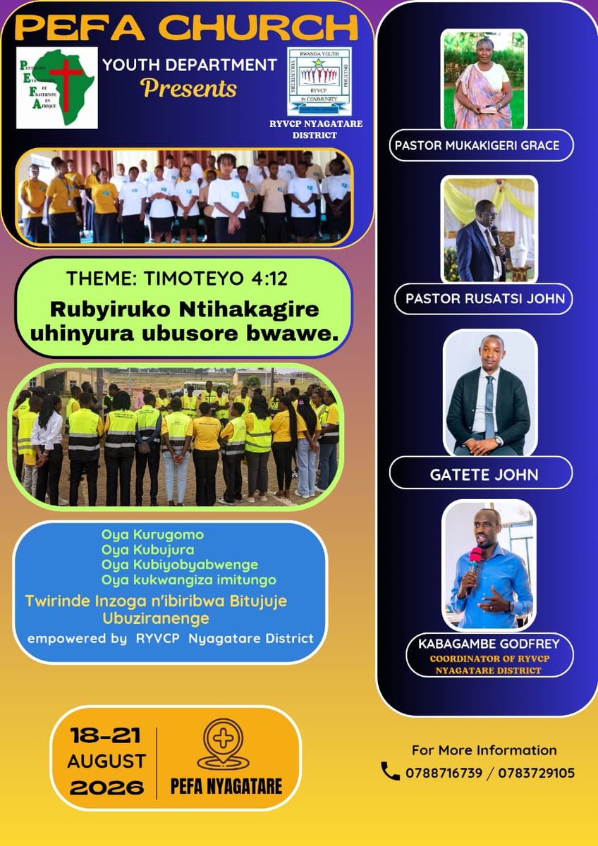 YouthvolNyagtr's tweet photo. Ntabe Ari wowe ubura 

Rubyiruko Ntihakagire uhinyura ubusore bwawe @KubanaRichard @RwandaLocalGov @RwandaYouthArts
@murekajul @moses_katurebe 

#Ntakudohoka
#Ntakudohoka
#Ntakudohoka https://t.co/u3cPG1QSxj
