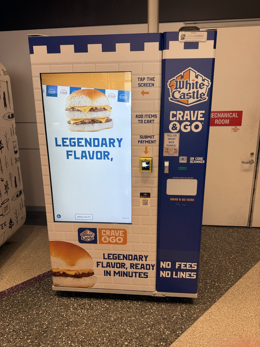 stuartpstevens's tweet photo. They now have White Castle machines in Logan. This
Is huge. https://t.co/F9C5kBlRvU