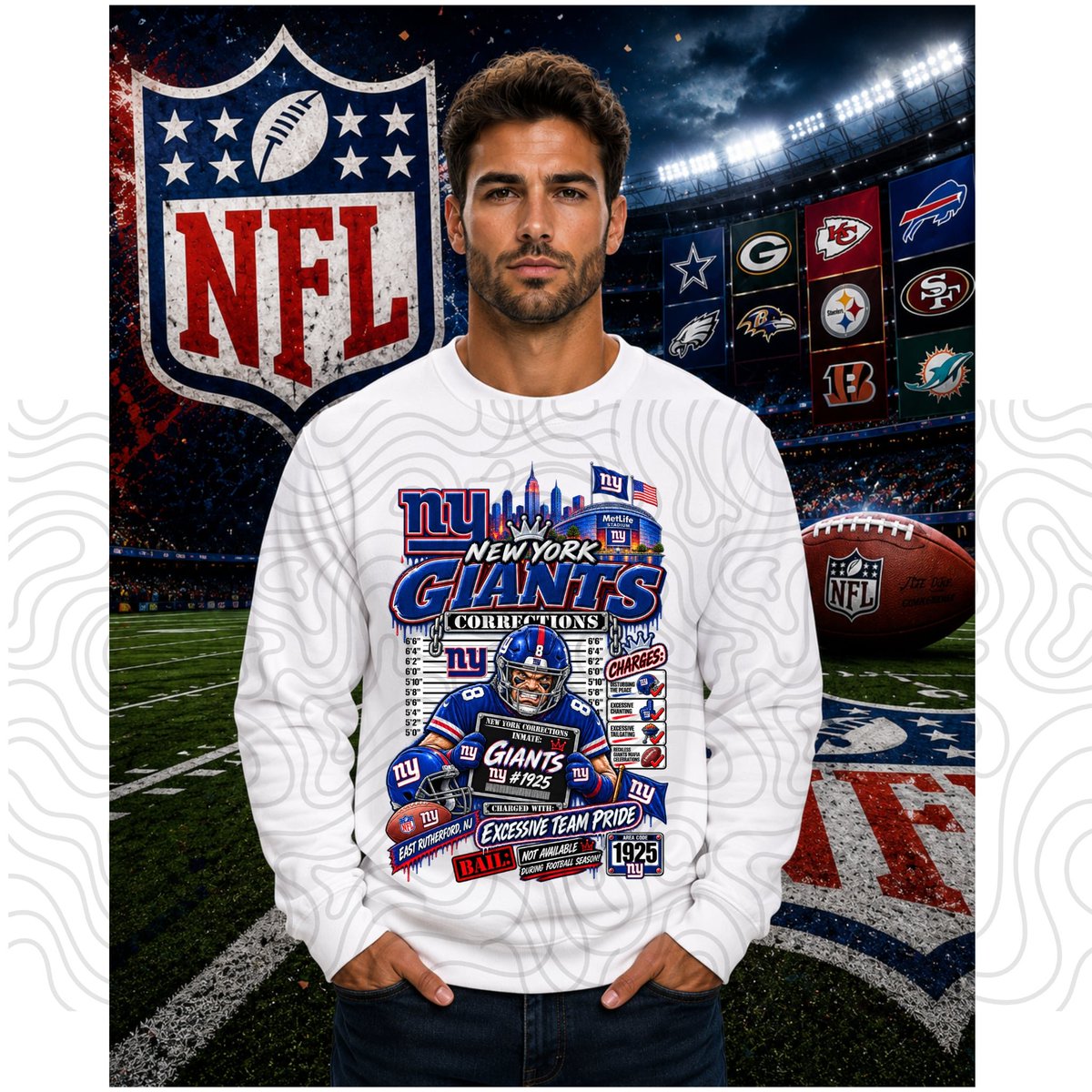 JCRCallaway's tweet photo. NFL  MASCOT MUGSHOT BUNDLE https://t.co/3qHhdmvsmL
