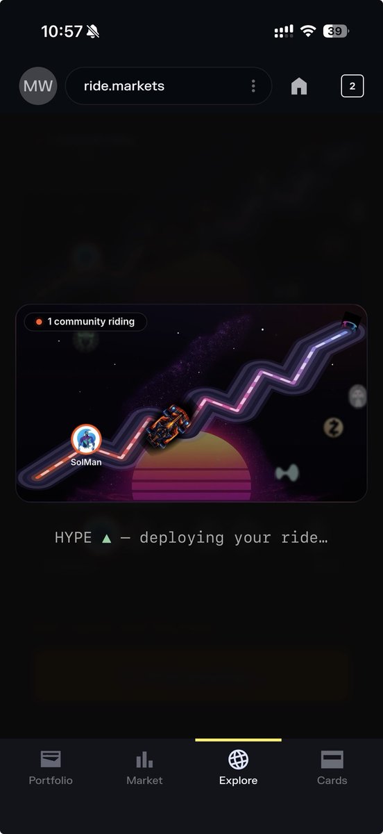 thetitanmaker's tweet photo. My first ever ride on @ridemarkets was profitable both for me and the @solmanatdao fund.
Onto my next one.
Make sure you submit a proof of fitness/yoga/MTB and get eligible to play with us 💪🔥 https://t.co/0akOpsJU92