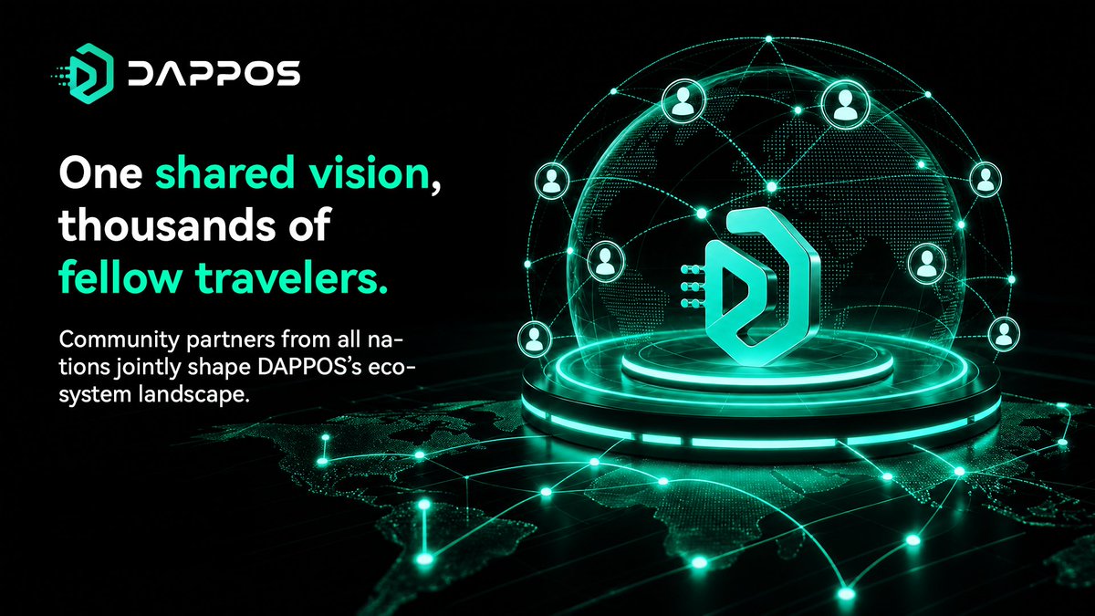 Transtar_TRS's tweet photo. One shared vision, thousands of fellow travelers. Community partners from all nations jointly shape DAPPOS’s ecosystem landscape. https://t.co/mTt5H5EywD