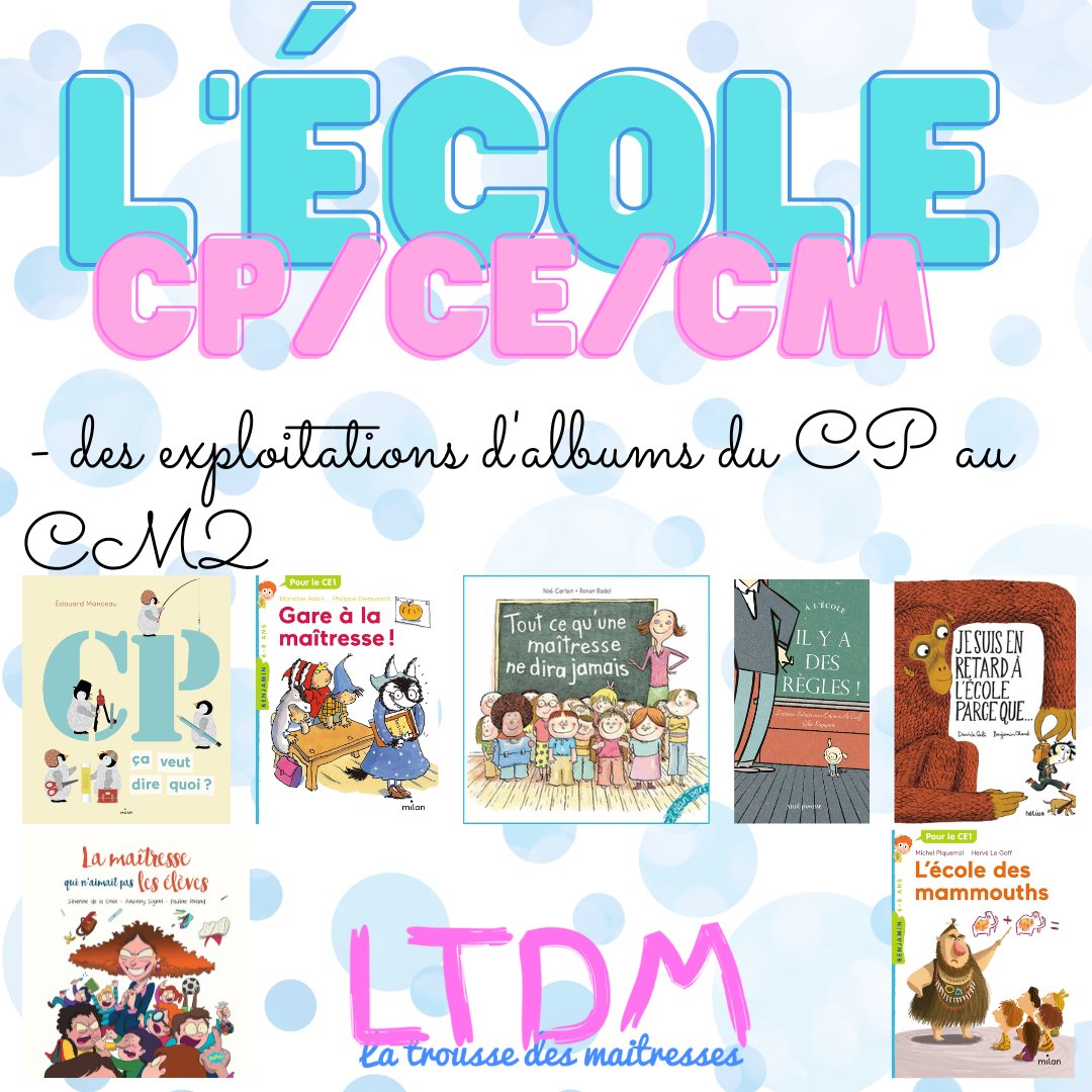 TrousseMaitress's tweet photo. #UnJourUneIdée : Les lectures idéales pour la rentrée des classes du CP au CM2  https://t.co/PvNhc73vcd
📚 Des exploitations d'albums
📚 Des jeux à imprimer
📚 Des activités numériques 
#TeamPE #TeamC2 #TeamC3 #Lecture #Rentrée https://t.co/SmrS3dZPzQ