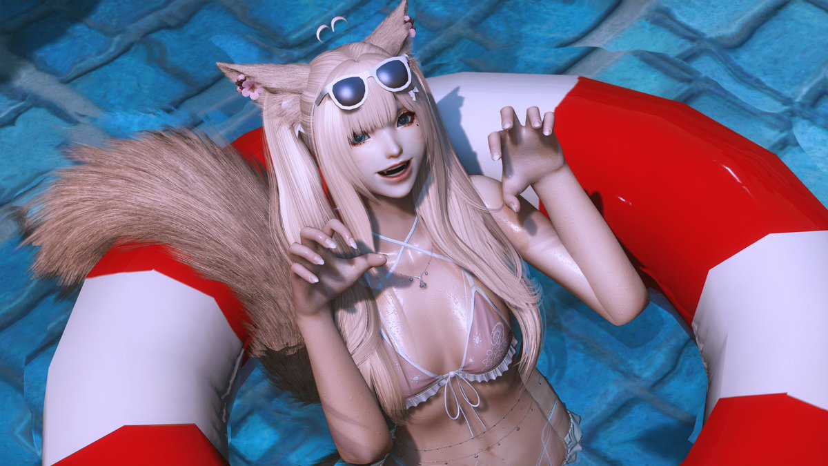 KittyCourierXIV's tweet photo. Watch out for the silly kitty in the water, may or may not bite~!

#gposers #miqote https://t.co/CUyIFI64Ev