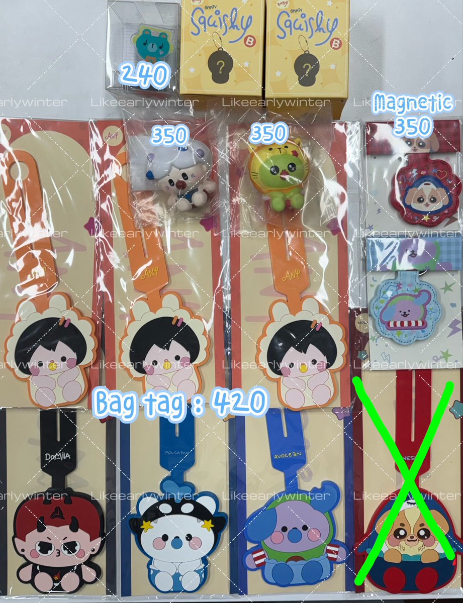 likeearlywinter's tweet photo. WTS / ปล่อย / ขาย
—stamp เพิ่มพูน /สกุชชี่ Squishy kingman nilknhake
—Bag tag : Any Polcasan Wesley Domiia Avocean
— magnetic 

— ส่งเหมาๆ 50บาทค่า / นัดรับแอร์ลิ้งค์ลาดกระบัง , แฟชั่น 

#งานมหกรรมนิยายนานาชาติ2026xGMMTV
#ตลาดนัดgmmtv #ตลาดนัดgmm https://t.co/y2SAkZDJUi