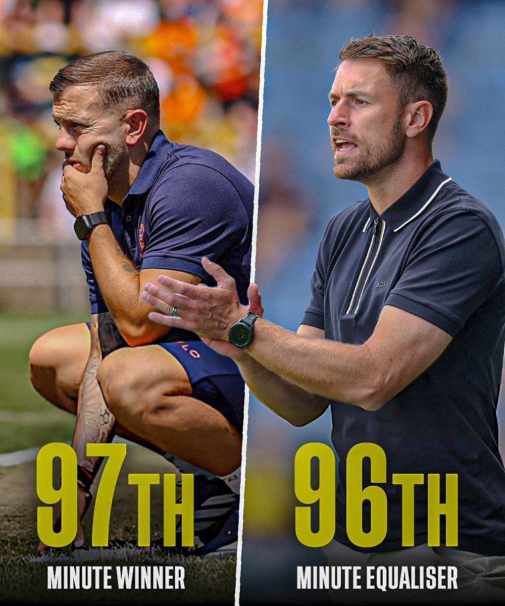 now_arsenaI's tweet photo. Luton Town were 3-1 down at half-time. Jack Wilshere told his players “boys, we can score two in ten minutes and then we can kill them.”

Luton Town scored two in three minutes and then a 96th minute winner to grab all three points.

Aaron Ramsey’s Oxford United also scored a last minute goal this weekend, in the 96th minute, to secure a point against MK Dons.

The Arsenal boys have been taught well. 😮‍💨