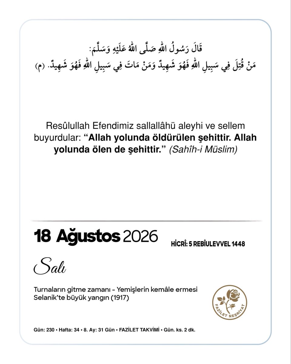 fazilet_takvim's tweet photo. https://t.co/PBxcxcMYDe