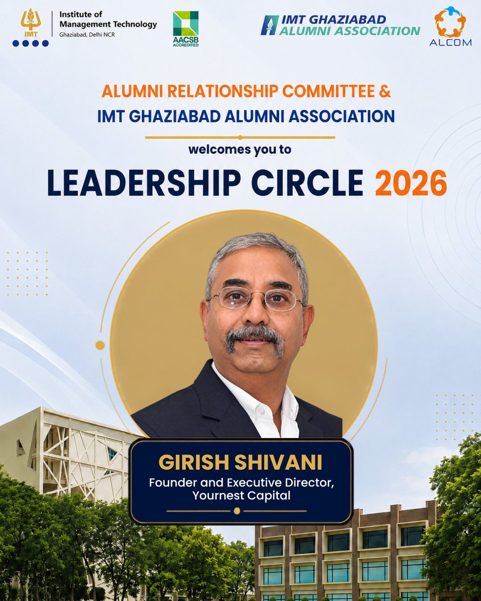 IMTalcom's tweet photo. Introducing Mr Girish Shivani (Alumnus, PGDM 1991–93) Founder &amp; Executive Director, YourNest Venture Capital, with 25+ years across venture capital, fund management and early-stage investing. He brings valuable insights to our CXO Round Table on agile &amp; resilient organizations. https://t.co/mndTc7WPS6