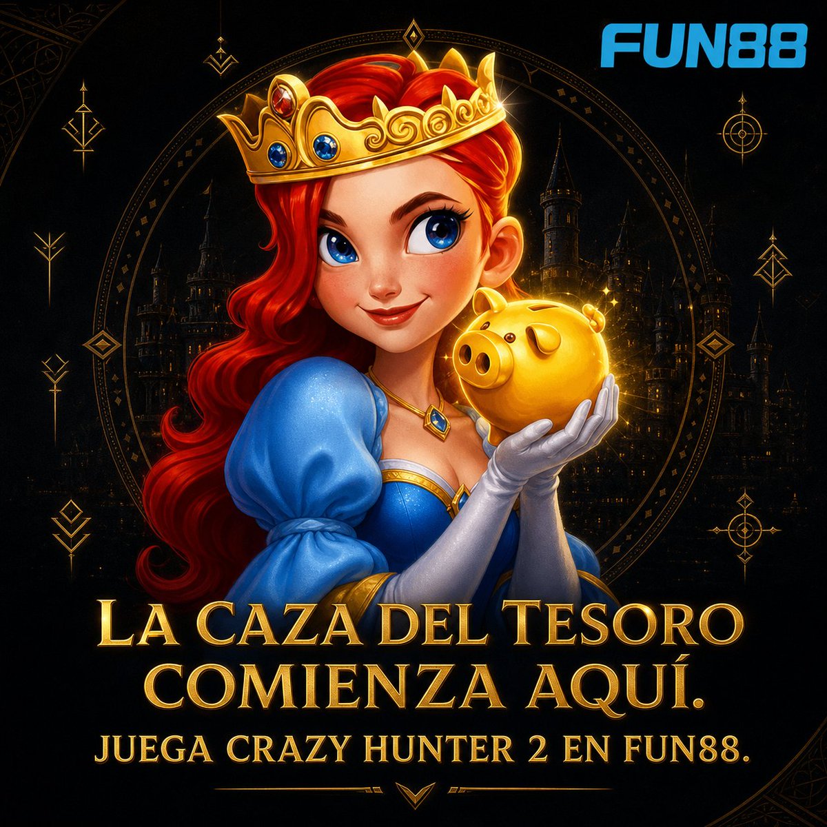fun88ecuador's tweet photo. ¡La cacería del tesoro real ha comenzado! 👑🐷 Acompaña a la princesa en Crazy Hunter 2 y rompe la alcancía llena de grandes ganancias en dólares. ¡Juega hoy y corona tus jugadas en FUN88 Ecuador! 🇪🇨✨
#FUN88Ecuador #CrazyHunter2 #PremiosReales #CasinoEnVivo #SlotsEcuador https://t.co/KvDNt3wZjt