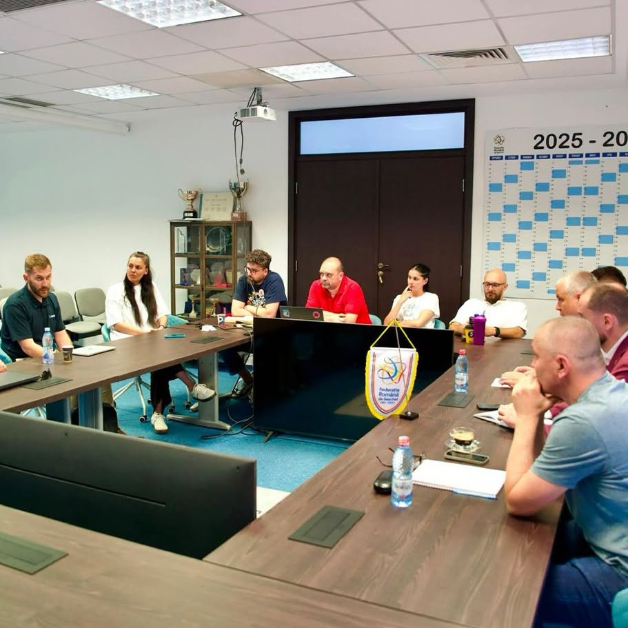 StackSports's tweet photo. Daniel Smith, GM of @GameDayStack, was recently in Bucharest for a working meeting with the Romanian Basketball Federation 🇷🇴🏀

GameDay are proud to make sport simpler for players, coaches, and administrators, one partnership at a time 🤝 

How they can support you ⬇️