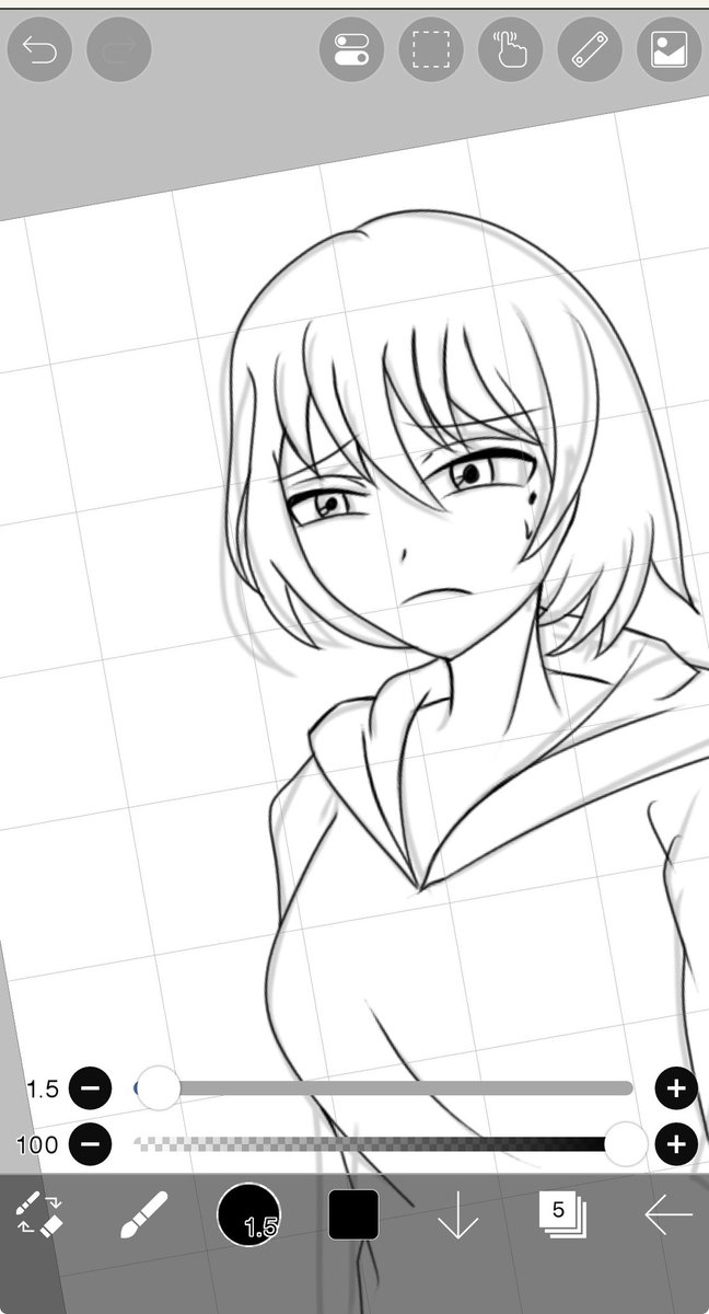 KSMS_7368's tweet photo. アイビスペイントで次回作のゲーム主人公の立ち絵をちまちま描いてます
#ゲーム制作 https://t.co/OQrLfGpnEW