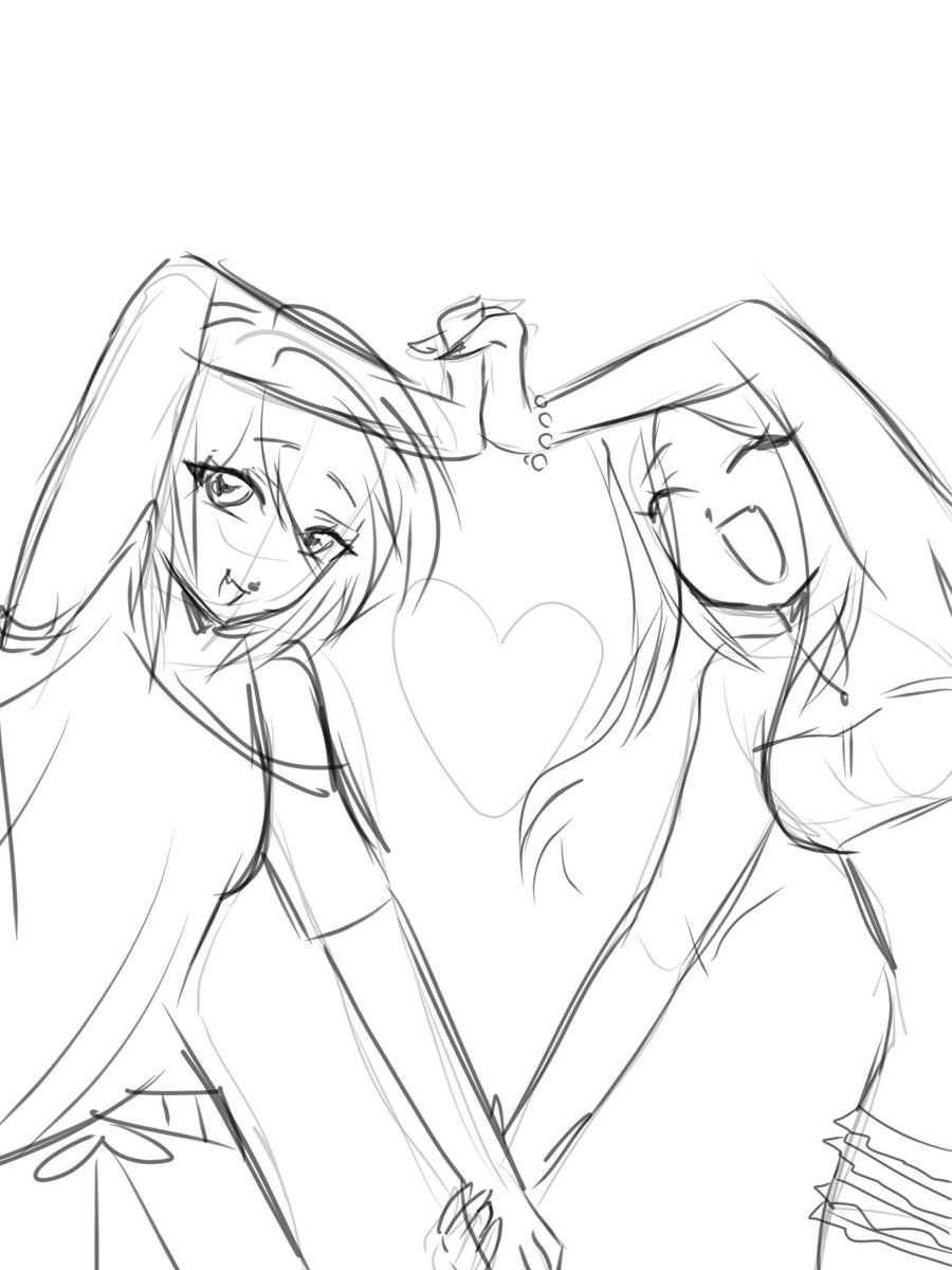 andimkat's tweet photo. wip but i saw someone to draw you and ur bias sooo https://t.co/ivwTY7XehB
