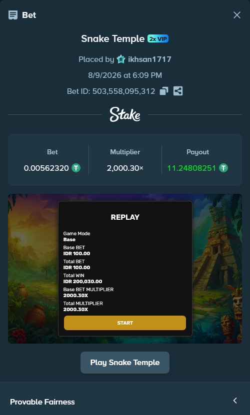 Serbet48's tweet photo. @Stake My biggest casino win ever was here, @ValkyrieXStudio 

Username : ikhsan1717 https://t.co/4bUW81OoZY