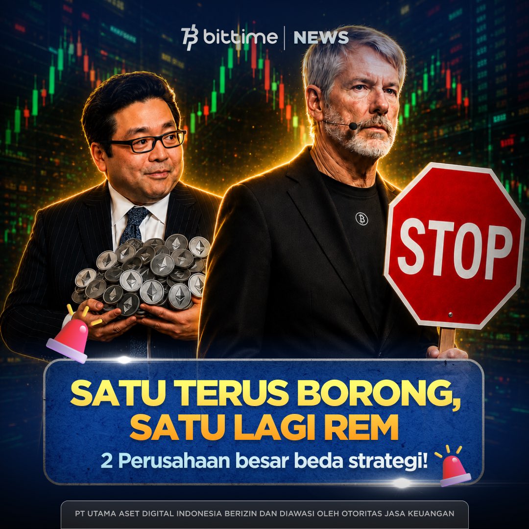bittimexchange's tweet photo. Dua perusahaan besar, dua strategi berbeda. 👀

Bitmine terus akumulasi ETH, sementara Strategy mulai mengerem pembelian BTC.

Menurut kamu, strategi mana yang lebih menarik? 👇

#Michaelsaylor #Strategy #BitMine #TomLee #Bittimenews https://t.co/WbeAkSmZ5Q