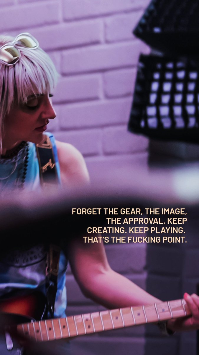 LorenzaWildcard's tweet photo. Forget the gear, the image, the approval. Keep creating. Keep playing. That’s the fucking point.
#KeepCreating #KeepPlaying #MakeMusic #NoApprovalNeeded #DoYourThing #MusicIsEverything #RockAndRoll #PunkSpirit #CreativeFreedom #LorenzaWildcard https://t.co/JeoSslxIQX