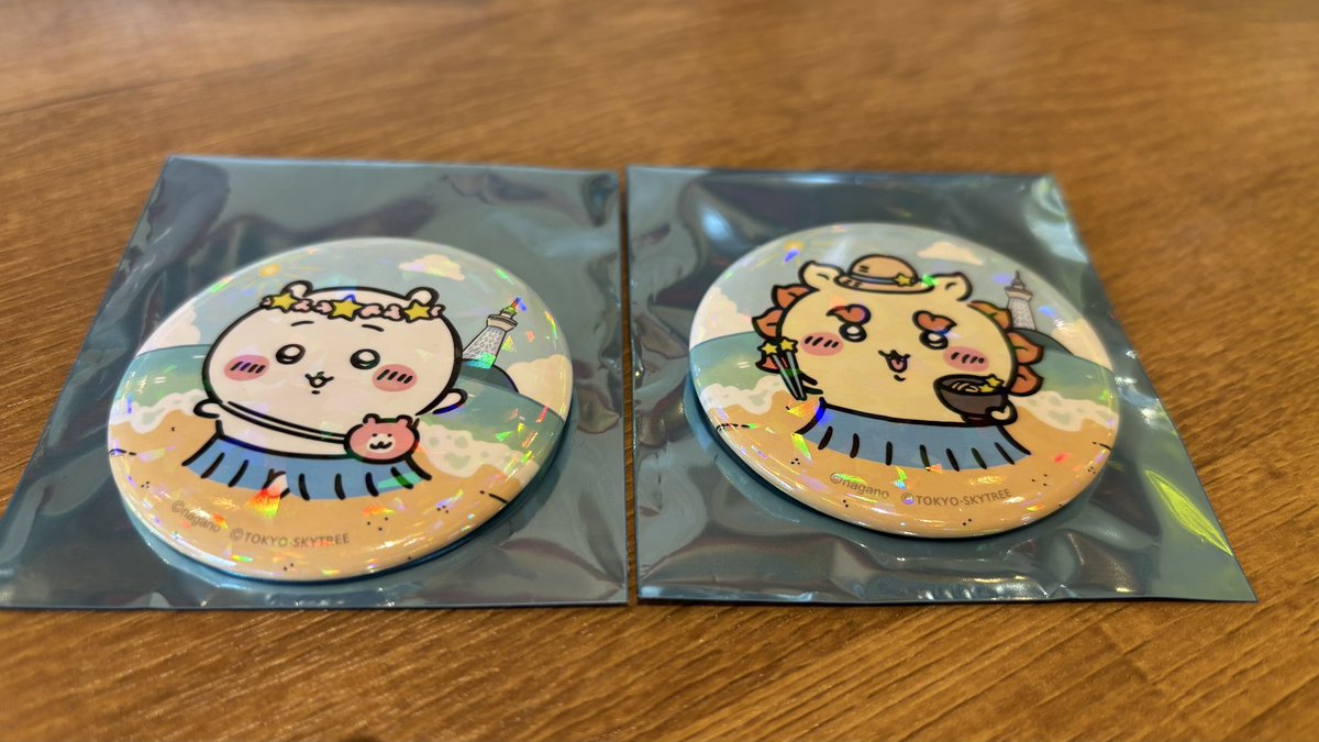 kyh___28_oh's tweet photo. 【交換】
星ふるスカイツリーとひみつの島　缶バッジ

譲▷ちいかわ　シーサー
求▶︎くりまんじゅう

本日スカイツリーにて手渡し
又は後日都内手渡しor郵送

検索からお気軽にお声掛けください https://t.co/lNh87uoScQ