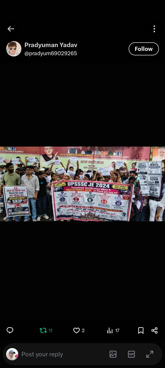 sushilb49306657's tweet photo. UPSSSC JE भर्ती में Department Skip का मुद्दा हजारों अभ्यर्थियों के भविष्य से जुड़ा है। सभी योग्य अभ्यर्थियों को विभागवार समान अवसर मिलना चाहिए।
सरकार एवं आयोग से न्यायपूर्ण निर्णय की अपेक्षा है।
#ALLOW_DEPARTMENT_SKIP_UPSSSC_JE https://t.co/iCHFJvkn66