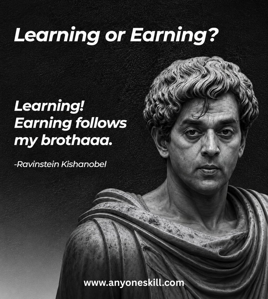 anyoneskill's tweet photo. Learn first. Earn next.💡

Invest in your knowledge today, and you’ll create better opportunities for tomorrow. Keep learning, keep growing, and let your skills open new doors.

#Learning #Education #Anyoneskill #Success https://t.co/uewZupsiCR