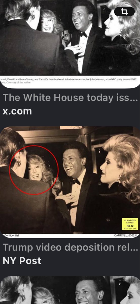 DKSForbesfield's tweet photo. @Kentuckygirl1 again, E Jean Carol at a party with the
Trumps And his first wife. https://t.co/DMVT4YOpkD