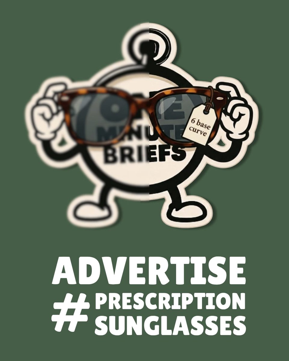 OneMinuteBriefs's tweet photo. One Minute Brief of the Day - 18/08/26
Create posters to advertise #PrescriptionSunglasses 👓🕶️

💡 Enter today’s brief on X and/or LinkedIn to feature on our daily Facebook Round-Up.

📲 You can also share submissions on Insta via posts & stories.

* Notes/Scribbles/Designs all welcome. 
* Enter as many times as you like.
* Remember to add your name/handle in the top-left corner. 

🔄 Likes/Reposts appreciated. Sharing is caring. 

⏱️ Deadline 6pm BST

The daily creative competition for quick-thinkers, advertising creatives, copywriters, graphic designers and marketing enthusiasts…

Everyone’s welcome. 👋