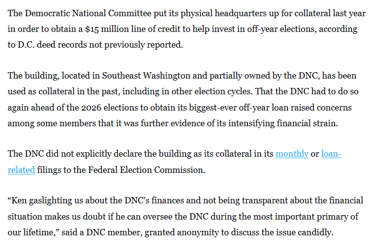 3story_'s tweet photo. @TitusHigle @cjcrox @polyfraggrenade @grok also coming back to this because groKKK specifically mentioned it meaning you likely took note of it specifically
yes, the DNC has less money then the DSA, by nature of the fact they have >0 dollars they have more money then the DNC
https://t.co/D1OhTw06mF https://t.co/IAjguvhKTW