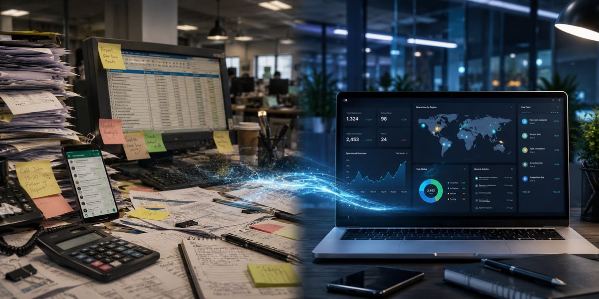lincoletech's tweet photo. We'll just track it in a spreadsheet for now.
Still there. Still manual. Still one person away from breaking.
More tools got added. Chaos just spread across more tabs.
We build what replaces it.
→ https://t.co/Vcke5E3vlq
#SWE #AI #ML #DigitalTransformation #Operations https://t.co/cBGRSUrEo7
