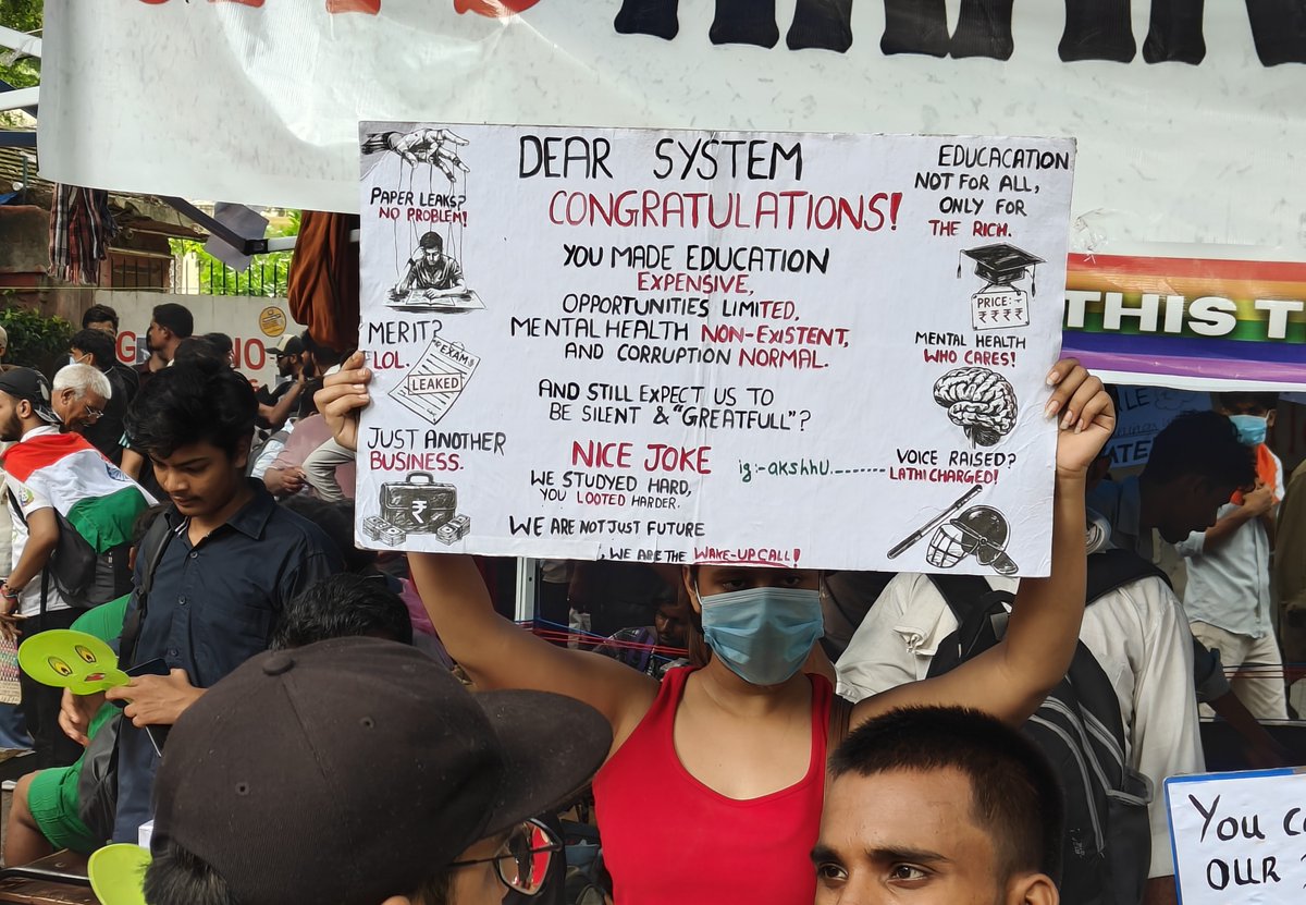 sayantanbera's tweet photo. India's education-entrance-coaching-jobs crisis has nothing to do with 'merit'
Sharing a few quotes and, a writing on the wall:
Mint Long Story:
read more (paywall unlocked): https://t.co/PskNCEAP6K https://t.co/ASccH6SRK2