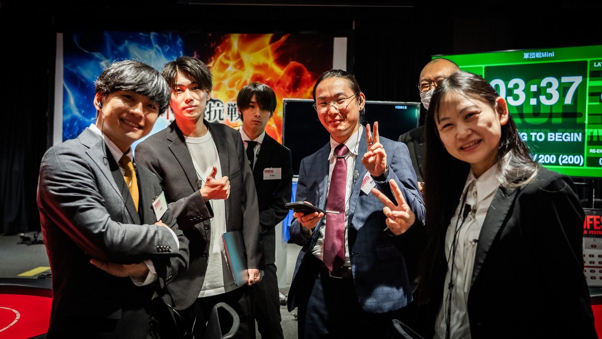 __Noir7's tweet photo. #ヒロフェス 3日間来て頂いたプレイヤーの皆様、スタッフの皆様、本当にありがとうございました🙇‍♂️

とにかくプレイヤーさんが待つ事無く快適にポーカーが出来る事を強く意識してたので、結果凄く盛り上がっていて良かったです！

初のTDを務めさせて頂き、考える事が多くとても学びのある3日間でした。 https://t.co/DLduFNgpzW