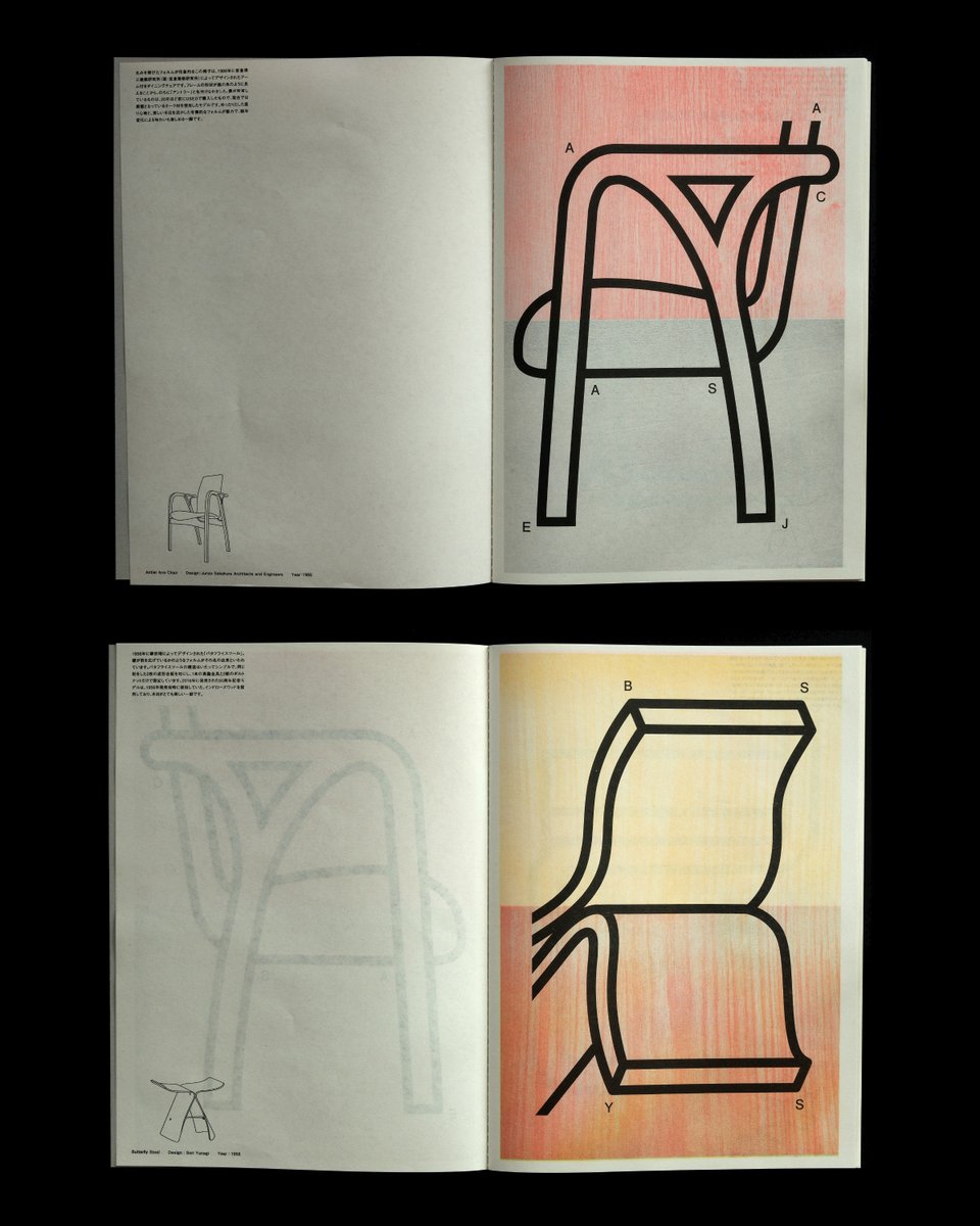 himaraya_design's tweet photo. 「MY FAVORITE FURNITURE」と題したZINEをネットストアで販売中です。好きな家具をモチーフに、フォルムやデザイナー、メーカー名などと重ね、A～Zのアルファベットで表現しました。
https://t.co/ki6XBZ9Sad

#graphicdesign #typography #zine https://t.co/Ho86ITwmeu