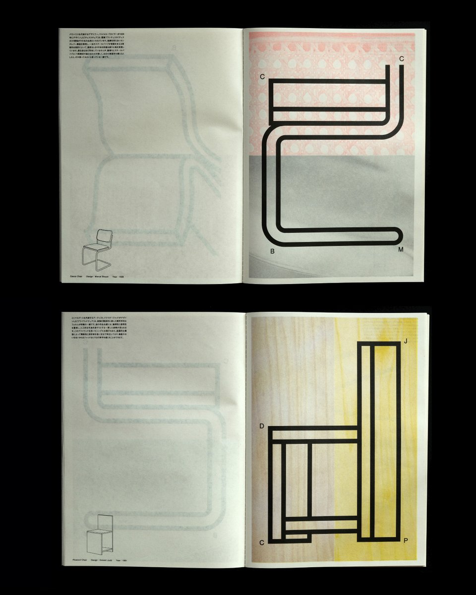 himaraya_design's tweet photo. 「MY FAVORITE FURNITURE」と題したZINEをネットストアで販売中です。好きな家具をモチーフに、フォルムやデザイナー、メーカー名などと重ね、A～Zのアルファベットで表現しました。
https://t.co/ki6XBZ9Sad

#graphicdesign #typography #zine https://t.co/Ho86ITwmeu