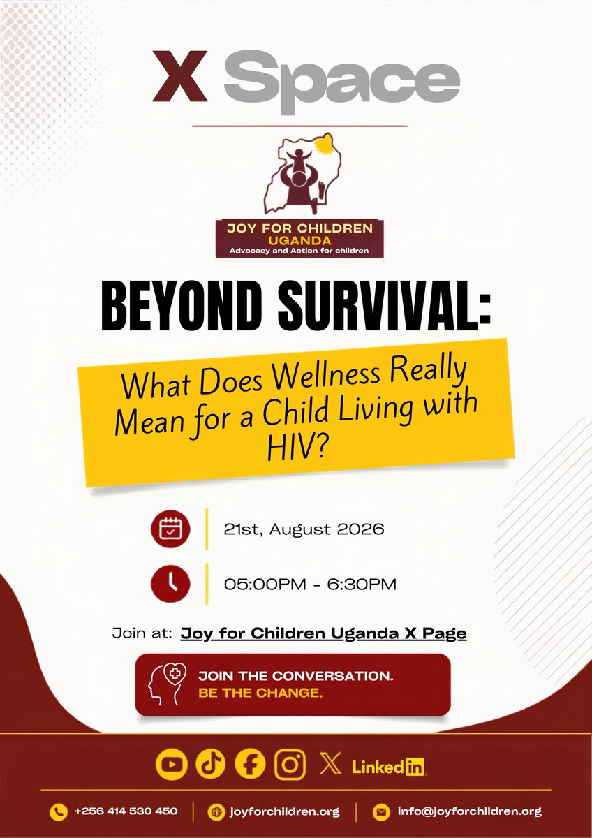 JOYFORCHILDREN's tweet photo. HIV often causes mental strain for individuals living with it. For children, in most cases, this mental strain is often overlooked, ignored or brushed off as something that will pass. Join us this Friday as we analyze the intersection between children's mental health and #HIV. https://t.co/CUjjXpHJby