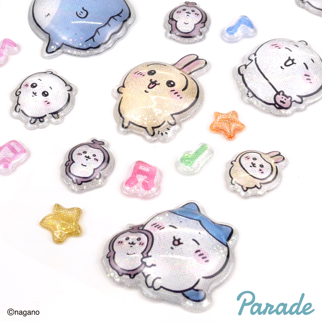 parade_prize's tweet photo. ／
#ちいかわ より
PUKU CHURU seal②が #プライズ で登場♪
8月21日より順次展開予定です
＼

ぷくっとちゅるちゅるな
ちいかわたちの可愛いシールの第2弾❣️
今回はキラキラのホログラム仕様で
ぷっくり感がアップ✨

🔔個別のお問い合わせにはお答えいたしかねます

全国のアミューズメント施設にて展開！

🩷詳細はこちら🩷
https://t.co/0odjn1RbwQ

#ぷくちゅる #シール