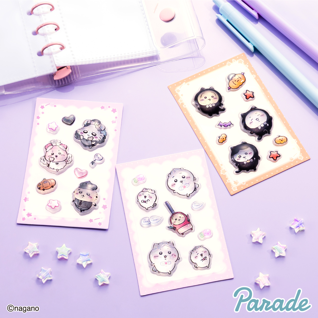 parade_prize's tweet photo. ／
#ちいかわ より
PUKU CHURU seal②が #プライズ で登場♪
8月21日より順次展開予定です
＼

ぷくっとちゅるちゅるな
ちいかわたちの可愛いシールの第2弾❣️
今回はキラキラのホログラム仕様で
ぷっくり感がアップ✨

🔔個別のお問い合わせにはお答えいたしかねます

全国のアミューズメント施設にて展開！

🩷詳細はこちら🩷
https://t.co/0odjn1RbwQ

#ぷくちゅる #シール