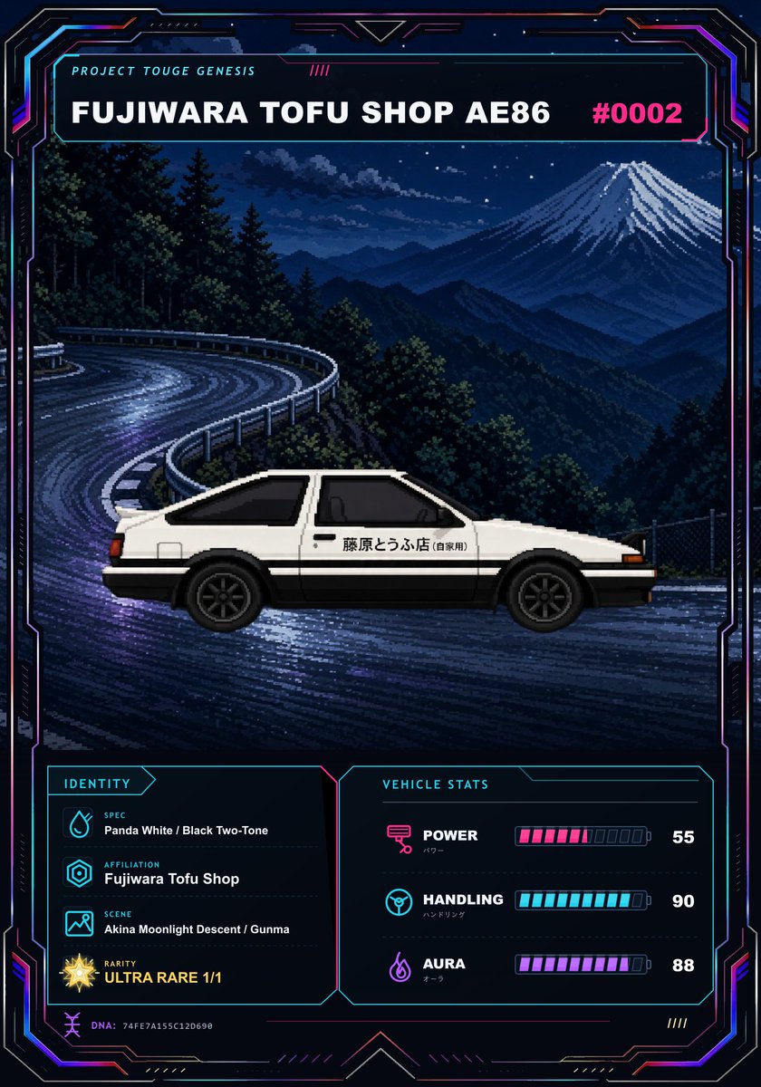 project_touge's tweet photo. The ULTRA RARE Fujiwara Tofu Shop AE86. An iconic car in Japanese car culture. The icon of the Touge. Do you own it? https://t.co/50ZKK6cilk
