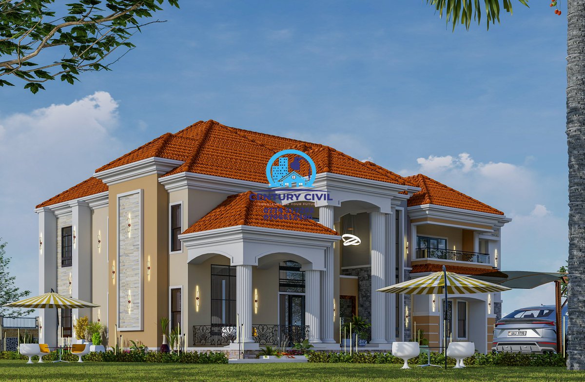century_civil's tweet photo. Retirement, but make it luxurious. 🏡✨

A five-bedroom retirement home designed for those who believe the next chapter of life should be lived in comfort, privacy and style.

Grand entrance columns, spacious verandas, beautiful natural lighting, elegant finishes and generous outdoor spaces — everything about this home says “you’ve earned this.”

Your retirement home shouldn’t just be a house. It should be your private sanctuary.

Calls/WhatsApp: +256 774 317 292
Email: centurycivil2015@gmail.com
#LuxuryHomes #RetirementHome #Architecture #DreamHome #CenturyCivil