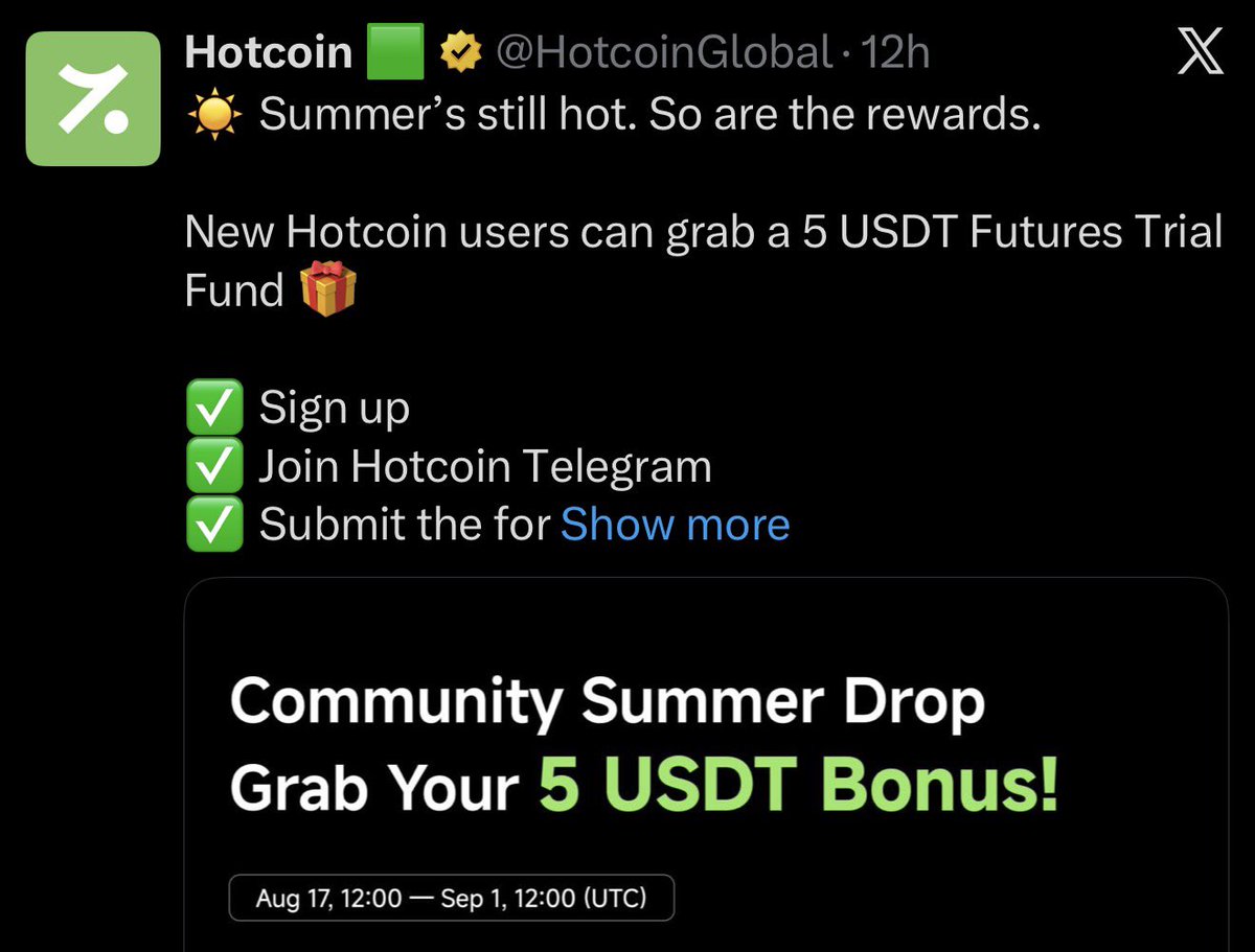 CryptoLakhan's tweet photo. 🚨 $5 Claim Free Bonus For Everyone! 💰🔥

A new Community Summer Drop is live — and you can grab a free $5 futures bonus without any deposit or KYC.

✅ no kyc required
✅ no deposit required
✅ easy to join
⏰ ends september 1, 12:00 utc

How To Join 👇

1️⃣ Submit the form:
https://t.co/efjX13idU0

2️⃣ Join the telegram group
3️⃣ Sign up using the official link

💵 the $5 bonus will be credited within 5 business days after the campaign ends.

Don’t miss this free opportunity! 🚀