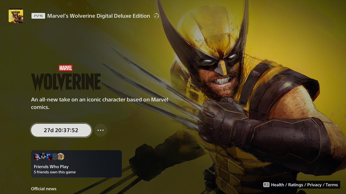 774lexi's tweet photo. 27 Days left until the release of Marvel’s Wolverine.. https://t.co/9neVDUm2nM
