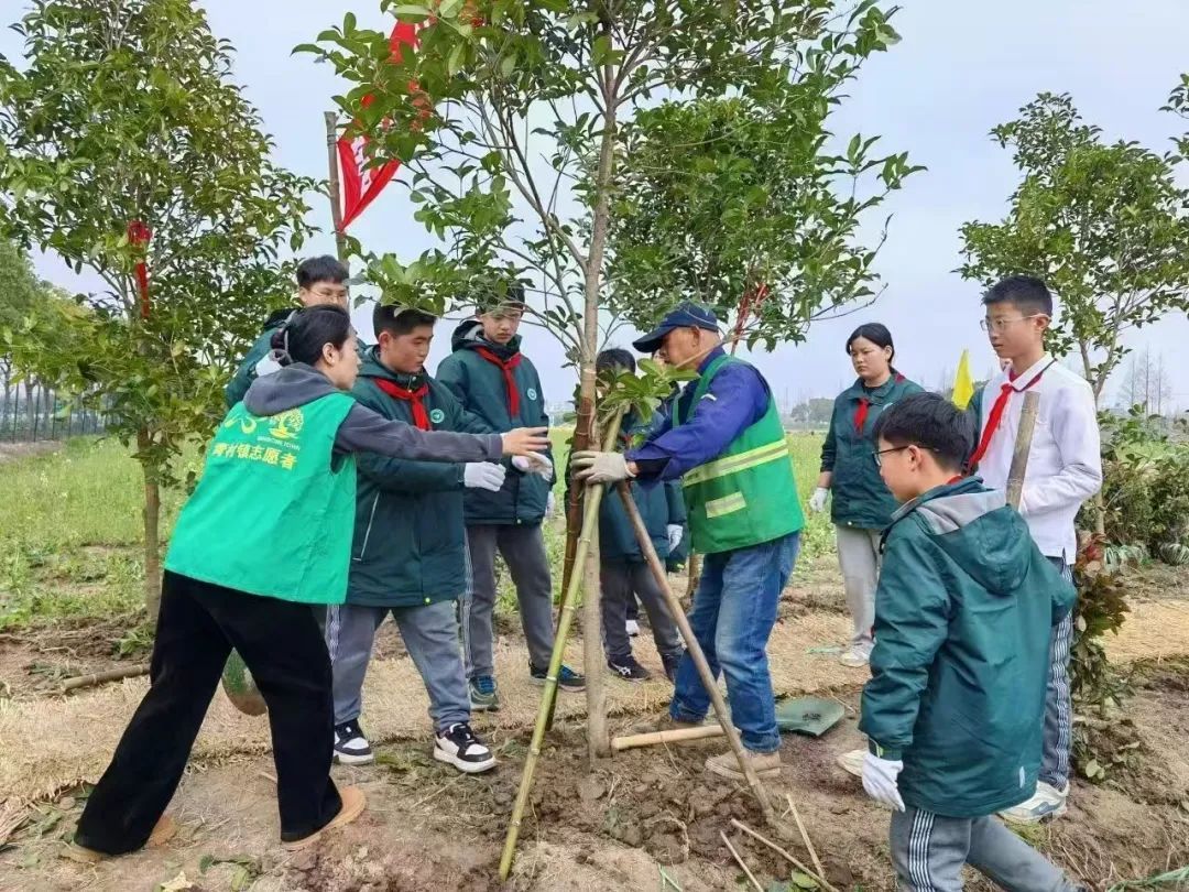 Dotiendat7's tweet photo. [Our campus Eco Club’s tree-planting activity this Saturday! We’ll plant 50 saplings near West Lake at 9 AM—bring your gloves, and let’s green our campus together! ]， https://t.co/pZNuFHFWA2