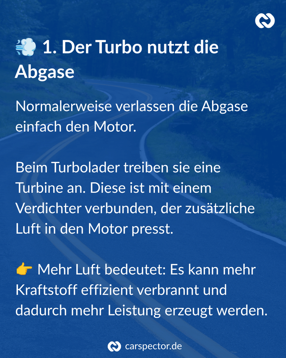 carspector's tweet photo. Ein kleines Bauteil mit ordentlich Power 💨🚗

Wusstest du, wie ein Turbolader funktioniert? 👇

#carspector #auto #autowissen #turbolader #turbo #motor #motortechnik #fahrzeugtechnik #kfz #autotipps #wartung #motoröl #gebrauchtwagen #automobil #carcontent https://t.co/8vaSkozjEe
