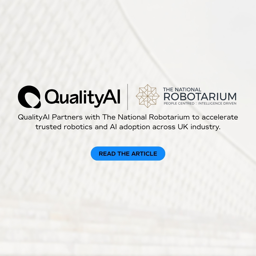 QualityAIGroup's tweet photo. When robots meet the real world, will they hold up?
@QualityAIGroup & the UK’s National Robotarium are partnering to co-develop the test capabilities & standards needed for enterprise-scale adoption.
Read more: https://t.co/YwLXZTmF6r
#QualityAI #Robotics #AI #TrustedAI https://t.co/VWT8fuqTZn