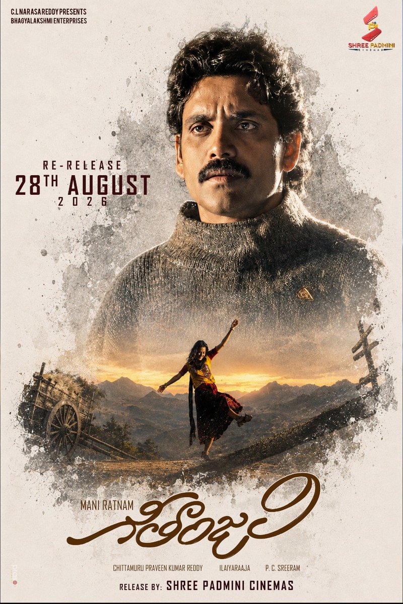 rockstarbalu99's tweet photo. Get ready for the classic to witness on the big screens again.
One of best Love Story Film in The History of Indian Cinema ❤️

#Geethanjali4K Grand Re Release on August 28th.
@iamnagarjuna @GirijaShettar https://t.co/ZxzsVHFOqe