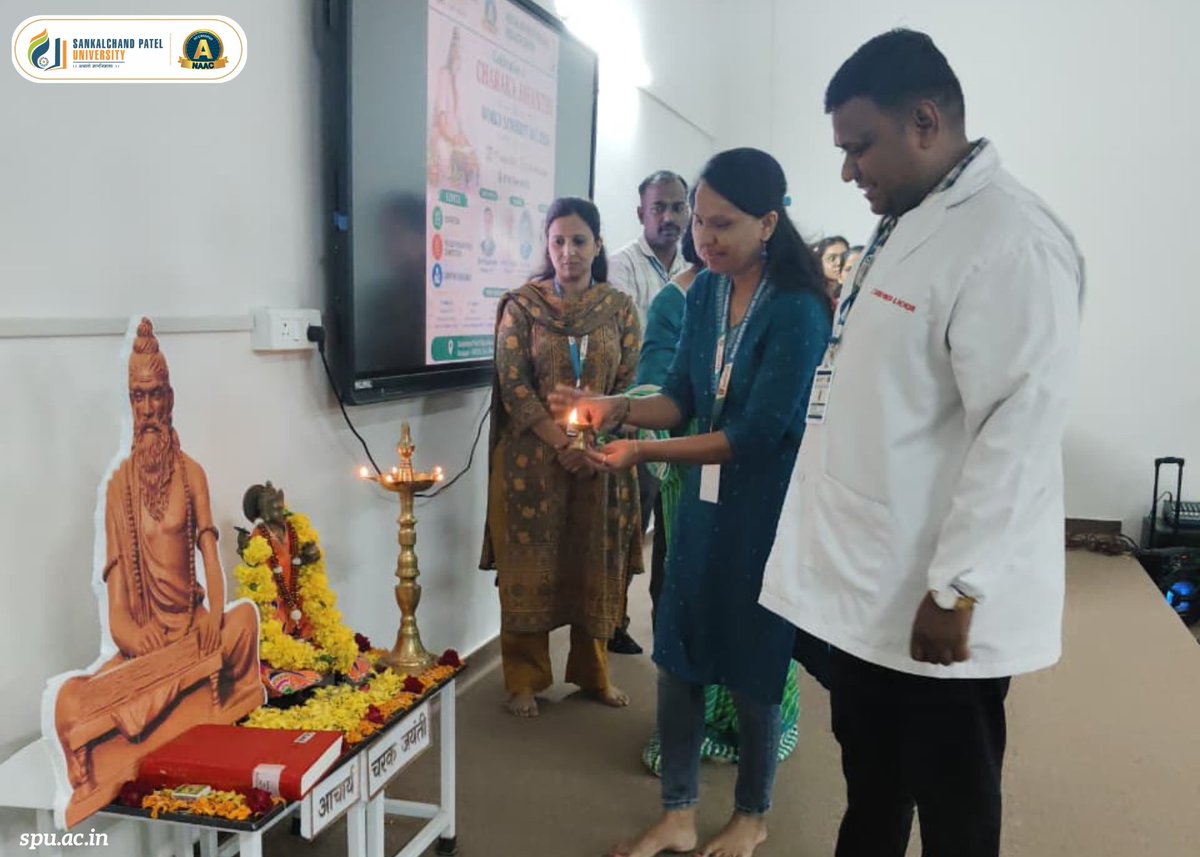 spuvsn's tweet photo. The Department of Samhita, Sanskrit and Siddhanta at Nootan Ayurvedic College & Research Centre (NACRC), Sankalchand Patel University, Visnagar, successfully celebrated Charaka Jayanthi and World Sanskrit Day on August 17, 2026!
#CharakaJayanthi #WorldSanskritDay #NACRC #Ayurveda https://t.co/CVf0vJDETJ