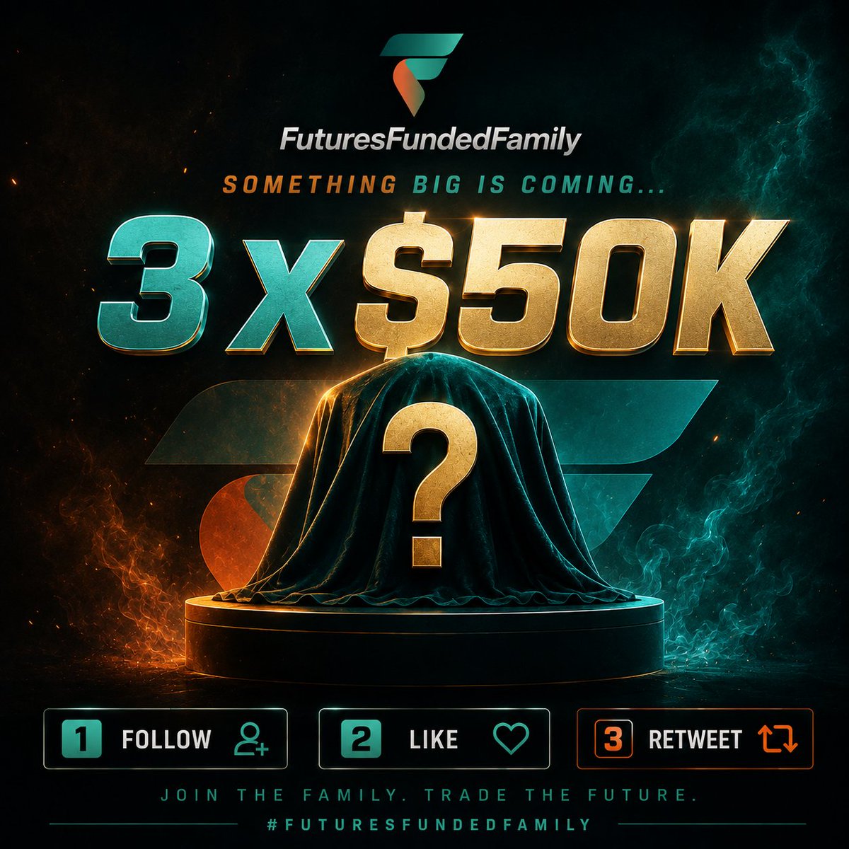 NovaXTrade's tweet photo. 🚨 REVEAL: FuturesFundedFamily

We’re giving away 3 × $50K FuturesFundedFamily Evaluation Accounts.

First 199 comments only.

Follow @NovaXTrade
Like + Retweet
Comment your #1 trading goal

All 4 steps are required to enter.

🏆 Winners announced in 48 hours.
