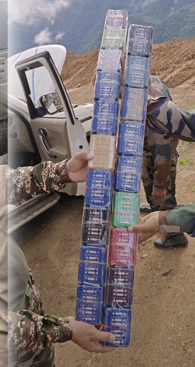 LamaPrawesh's tweet photo. Government’s war on drugs has left police stations across North East with strange pile up — thousands of plastic soap cases used in concealing Myanmar heroin being seized everyday NE as every agency is out to bust drug networks. 
https://t.co/J1OdeIdiDU https://t.co/Goei1udnFK