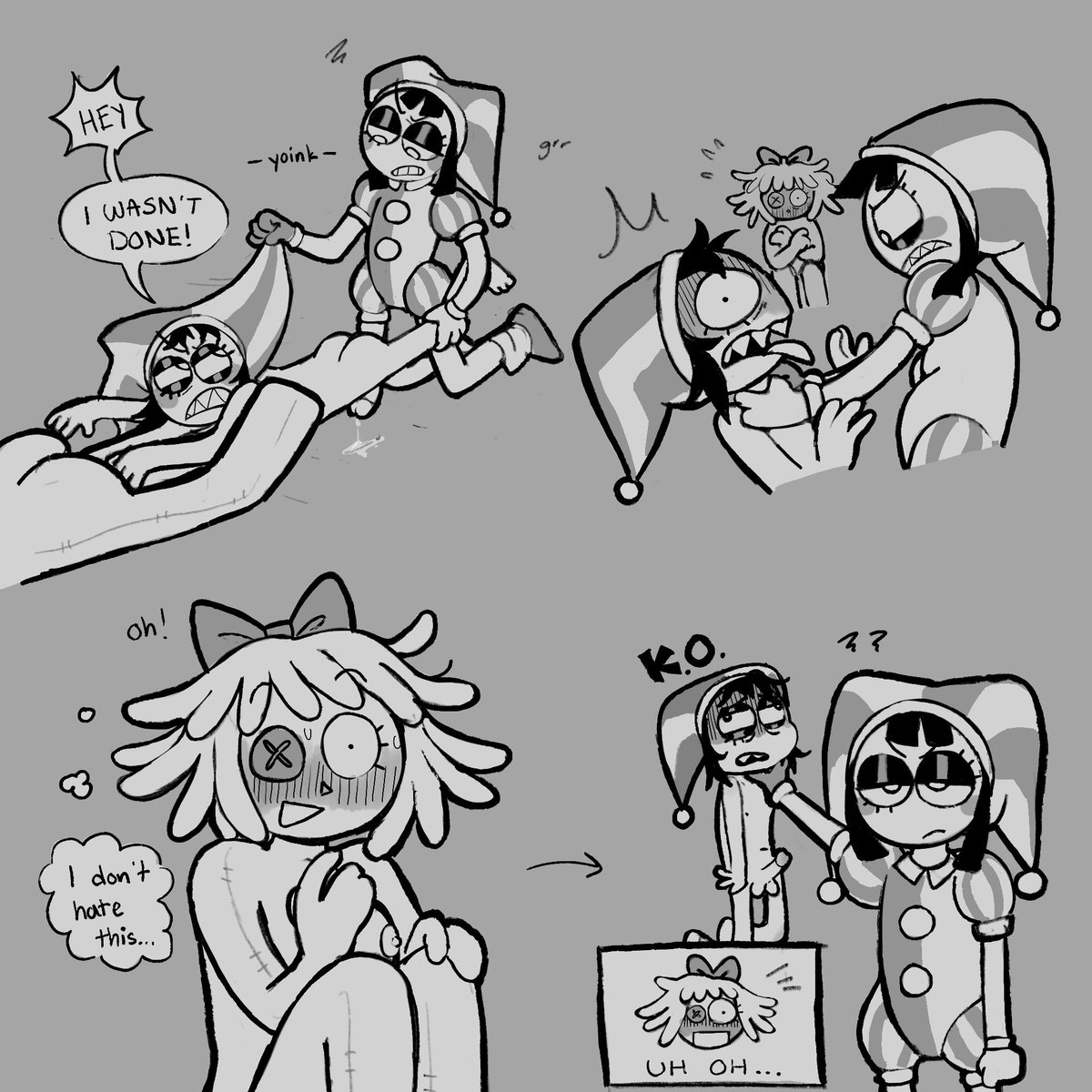 fullygrownmeat's tweet photo. continuation of this cause whatever #ragapom #ragabomb #jesterdoll #genitalcircus #tadcnsfw https://t.co/9SrfYpcXkN
